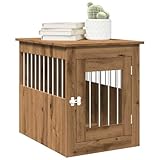 vidaXL Hundekäfig im Möbelstil Artisan-Eiche 55x75x65 cm Holzwerkstoff