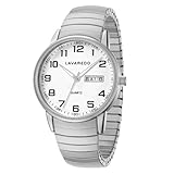 Timever Herren Armbanduhr Quarzuhr Analog mit Edelstahl Zugarmband,Datum,großen Ziffern Leicht ablesbares Zifferblatt,Geschenk für Mann und Freund