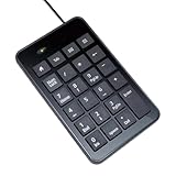 23 Tasten Ziffernblock Ergonomische Leichte Digitale Tastatur USB Nummernblock für Büro Zuhause PC Laptop