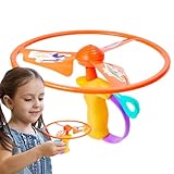 Spielzeug mit fliegender Scheibe für fliegende Untertasse, Spielzeug für fliegende Scheiben, Lernspielzeug, bunte Untertasse, leicht zu greifen, für Spiele im Freien