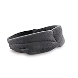 TEMPUR Schlafmaske für Damen und Herren, blickdichte verstellbare Schlafbrille für tiefe Entspannung, Grau, 1 Stück (1er Pack)