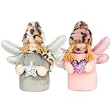 MOVAWAKY Weihnachten Engel Mädchen Plüschtier Holding Liebespuppe Puppe Gesichtsloser Mann Plüschpuppe Kindergeschenk * 2St Spielkissen (A,B,C, One Size)