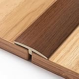 Selbstklebendes PVC T-Profil Übergangsprofil 40x14x4mm Haftstark 89° Innenwinkel Abschlussleiste/Fugenabdeckung für Laminat/Parkett/Fliesen Innenbereich(Thai-Teak Farbe,Länge: 3 Stück 90cm)
