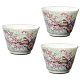 ABOOFAN Teetasse aus Emaille, traditionell, Sake-Tassen, Espressotassen, Kaffeetassen, Kung-Fu-Tasse, dekorativer chinesischer Stil, Geschenk