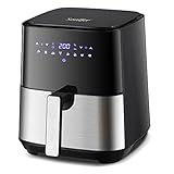 Sonifer Heißluftfritteuse 5L XL Heissluft Fritteusen Air Fryer mit Digitalem LED-Touchscreen, 8 Programmen, Automatische Abschaltung, ohne Öl, 1450W (XX-Large)