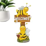 Garden Bee Solarbetriebene Lichter, Bienen-Themen-Außenleuchten, solarbetriebene Außenleuchten, dekorative Solar-Gartenleuchten, Solar-Gartenbeleuchtung mit Biene, Solar-Gartenfiguren-Lichter,