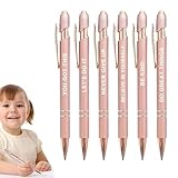 Schreibstifte, schwarze Kugelschreiber, einziehbare Mehrzweck-Kugelschreiber mit schwarzer Tinte, positive Zitate, weiche Kugelschreiber für Notizen für Schüler und Lehrer