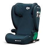Kinderkraft JUNIOR FIX2 I-SIZE Kindersitz 15-36kg, Kinderautositz mit Isofix, Gruppe 2/3, 100-150 cm, Einstellbare Rückenlehne und Kopfstütze, spezielle Sicherheitssysteme, Leicht zu tragen, Blau