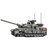 MASUSE Panzer Bausteine Bauset, 1009 Teile Militär Leopard 2A7 Panzer Modell, Klemmbausteine Hauptkampfpanzer Modellbausatz Konstruktion Bauset für Kinder Erwachsene