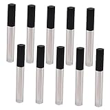 minkissy 1 Satz Leere Lipglosstube Lip Gloss Sets Lip Glitter Kit Lip Gloss Container Lip Gloss Brush Funkeln Praller Fleck Leerer Lipglossbehälter Lipgloss-flaschen Gefrostet Weiß 10st