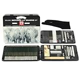 70 Stücke Grundlegende Skizze Bleistift Und Zeichnung Kunst Liefert Für Künstler Anfänger Skizze Bleistift Kohlestift Pastelle Bleistift Set
