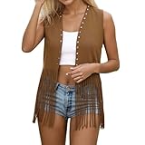 Generisch 2026 Damen Winter Lange Overknee Daunenweste Verdickte Warme Schlankheitsweste Mantel (Khaki, XXL)