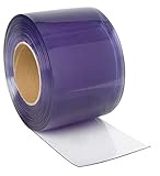 Kerbl Streifenvorhang (für Ställe / Paddocks / Hallen, Rollenlänge 25 m, Breite 30 cm, Vorhang transparent, PVC, ohne Montagematerial) 291150