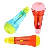 TOYANDONA 3 STK Mikrofonspielzeug Für Dekoratives Mikrofon Geschenkmikrofon Kind Mikrofon Neckende Spielzeuge Simuliertes Tunnelmikrofon Rollenspielmikrofon Kleine Gerätemöbel Plastik