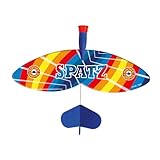 GÜNTHER FLUGSPIELE 1449 - Schleudersegler Spatz, ca. 24 x 20 cm, Katapultstarter mit folienbespannten Flügeln, für Kinder ab 6 Jahren, mit Flexibler Heckflosse
