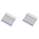 Uikdjgu 40 Stk 0.7mm Spitze Gel Silber Ton Tinte Stift Nachfuell