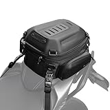 Rhinowalk Motorrad Sitztasche Hecktasche Erweiterbar 12-18L Hartschalen Helmtasche Wasserdicht Gepäcktasche Motorrad Rucksack Reisetasche Aufbewahrungstasche