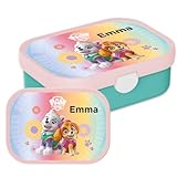 Mepal Bento Lunchbox für Kinder - Brotdose Paw Patrol Girls - Geeignet für bis zu 4 Butterbrote - BPA-frei & Spülmaschinenfest - 750 ml - Lila