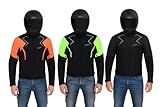 WMW WALI MOTO WEAR Motorrad Jacke Herren Sommer Leicht & Luftig Belüftete Mesh-Textiljacke mit Protektoren Reflektierende Sicherheitsjacke (DE/NL/SE/PL, Alphanumerisch, XS, Regular, Regular, GREEN)