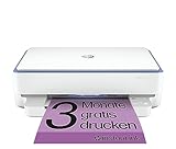 HP Envy 6010e Multifunktionsdrucker, 3 Monate gratis drucken Instant Ink inklusive, Drucker, Scanner, Kopierer, WLAN, Airprint, Blau