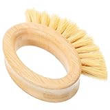 minkissy Bambus-bartbürste Rasierzubehör Für Männer Kleine Friseurbürste Friseurzubehör Friseurbürste Mit Griff Männlicher Rasierpinsel Friseurbürste Für Den Friseursalon Yellow Hölzern