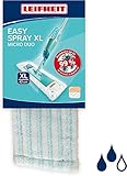 Leifheit Wischbezug Easy Spray XL micro duo, für alle Bodenarten, Bodenwischer Ersatzbezug für Sprühwischer, 2-Faser-System, Mikrofaser Wischbezug ideal für Fliesen und Laminat
