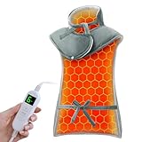 Ultralent Heizkissen für Rücken Schulter Nacken 60 * 108cm Wärmekissen mit Abschaltautomatik,Schnelle Erwärmung Rückenwärmer Heizdecke 6 Heizstufen,Auto-OFF-Timer, Maschinenwaschbar