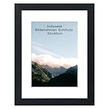 kollyseek Bilderrahmen 30x40cm Schwarz Fotorahmen mit Acrylglas Picture frame Posterrahmen (30x40cm,Schwarz)