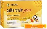 Medex Gelée Royale JUNIOR, frisches Gelée Royale 250 mg, mit natürlichen Vitaminen A, C, E, ausgezeichneter Geschmack, ohne Süßstoffe, für Kinder ab 3+, Flüssigkeit in Ampullen 10 x 9 ml