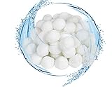 AufuN Filter Balls Filterbälle Filtermaterial mit 700g ersetzen 25kg Filtersand Zubehör für Pool Sandfilter Umweltfreundlicher Poolfilter Filteranlage