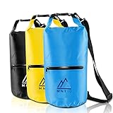 MNT10 Dry Bag Packsack wasserdicht mit Tragegurt I Dry Bags Waterproof in 10l oder 20l I Wasserfeste Tasche für Reisen, Outdoor und Camping I Seesack robust und widerstandsfähig (Blau, 10 L)