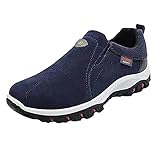 Sicherheitsschuhe für Herren, leicht, Sportschuhe, Laufschuhe, leicht, Sneaker, Herren, Sicherheitsschuhe, lässig, Walking, Fitnessstudio, Fitness, Tennis, Outdoor, Sneaker, Laufschuhe, A3 Dunkelblau,