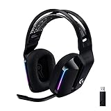 Logitech G G733 Lightspeed Headsets, Schwarz