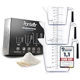 Panteer® Messbecher Set – 3 Stück (1L, 500ml, 250ml) – BPA-frei, Hitzebeständig und Spülmaschinenfest bis 90°C – Küchen- & Back Zubehör