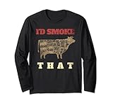 Lustiges Grillkoch, Grill-Pellets, Smoker-Geschenk Langarmshirt