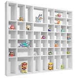 Creative Deco Weiße Setzkasten Holz Sammelbox Holztablett 51 Fächer | 52 x 46 x 5 cm | Bemalen Holz Sortierung Speicherregal Box Drucker Vitrine | Für Decoupage, Lagerung, Dekoration, als Sortierbox