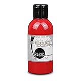 Bodypainting Farben Senjo Color Basic 75ml Rot I Gesichts- & Körperfarbe I Karneval, Fasching I Pinsel & Airbrush Farbe