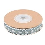 NUOBESTY Ethnische Bestickte Polyesterbänder Dekorative Geschenkverpackungsbänder In Blau Langlebige Selbstgemacht Bastel und Blumendekorationsbänder