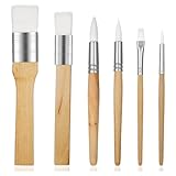 Tuesoa Pinsel-Set, 6-Teilig, Acryl-Pinsel, Pinsel für Acrylmalerei, Künstler-Pinsel, Nylon-Pinsel B