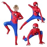 Kinder Halloween Karneval Kostüme, Kinder Cosplay Kostüm, Junge Party Ankleiden Jumpsuit, Kinder Faschingskostüme Zubehör, Hochwertig Karneval Spider Kostüme