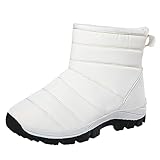 Gsheocm Schneestiefel Damen,Winterstiefel Damen Warm Winterschuhe Rutschfest Dicker Boden Winterboots Snow Boots Schneeschuhe Weich Winter Outdoor Bequem Freizeit Schuhe Stiefel