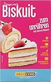 Decocino Biskuit Backmischung (250 g) – einfache Zubereitung – gelingsicher – zum Backen von luftigen Biskuitböden, Creme-Torten, Biskuitrollen uvm.