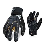 Vgo... 1 Paar hohe Mechnische Arbeitshandschuhe, für große Belastungsarbeit, Vibration-Schutz-Handschuhe, Heavy Duty (SL8849)