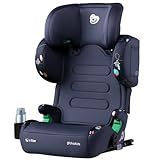 globalkids Kindersitz 15-36kg, Kinderautositz mit Isofix, i-Size R129 Kindersitzerhöhung,ca. 3,5 bis 12 Jahre (100 bis 150 cm),Armlehnen und Kopfstütze höhenverstellbar, leicht, mit Getränkehalter