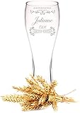Leonardo Weizenglas mit Gravur - Zur Perfektion gereift - Geschenk für Papa ideal als Vatertagsgeschenk - 0,5l - Bierglas Weizenbierglas als Geburtstagsgeschenk für Männer - Geschenk für Ihn