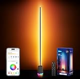 NEEWER NF06 Smart LED Stehlampe, 1500lm RGBWCW Stehleuchte kompatibel mit Google Assistant Alexa, APP/AI Design/Musik Synchronisation/16 Millionen Farben Ambient Light für Gaming Wohnzimmer Home Decor