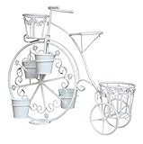 WZWTYSM PflanzenständerBlumenständer Blumenregal Blumenbank Pflanzenhalter Rack Kreatives Metall Eisen Blumentopfhalter Rack Outdoor Indoor Balkon Terrasse Pflanzenständer Blumentreppe Pflanzenrega
