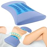 Hypuno Orthopädisches Lendenkissen mit kühlender Gel-Schicht Ergonomische Rücken- & Lordosenstütze aus Memory-Schaum für Bett & Sofa–Entlastung im unteren Rücken