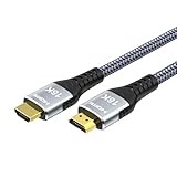 Anehmeta 16K 10K 8K HDMI 2.2 Kabel 2M, 96Gbps Ultra High Speed 16@60Hz 8K@120Hz 4K@480Hz Geflochtenes HDMI Kabel, HDCP 2.2 & 2.3, Dynamic HDR, eARC, kompatibel mit P5S HDTV PC Monitor Xbox Series