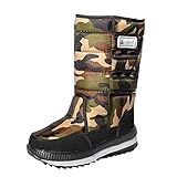 Herren Schneestiefel Winterstiefel wasserdichte warme gefütterte Outdoor-Abenteuer Trekking Wanderstiefel für kalte Wetterbedingungen (Camouflage, 41)